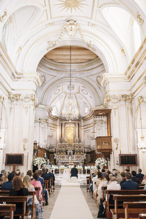 Couples from all over the world each year choose Italy as their catholic destination wedding on Amalfi Coast! Here are our top 3 churches on the Amalfi Coast. Catholic Destination Wedding, Amalfi Wedding, Catholic Church Wedding, Sorrento Italy, Cathedral Wedding, Catholic Wedding, Mr And Mrs Wedding, The Amalfi Coast, Coast Wedding