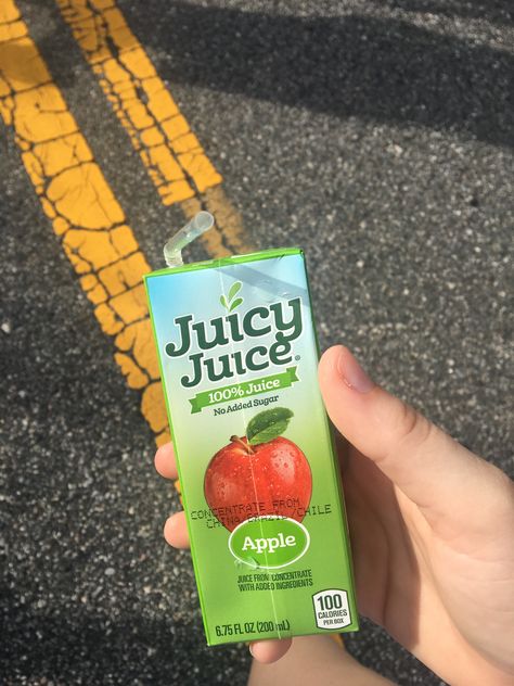 Juice Box Aesthetic, Apple Juice Aesthetic, Lavender Wedding Cake, Juice Carton, Juicy Juice, Birthday Breakfast, Juice Boxes, Homemade Drinks, 200 Calories