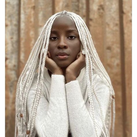 White Braids Hairstyles, Cornrows Locs, White Braids, Black Hair Stylist, Light In Darkness, Kanekalon Braiding Hair, Feminine Hairstyles, Two Braid Hairstyles, Afro Braids