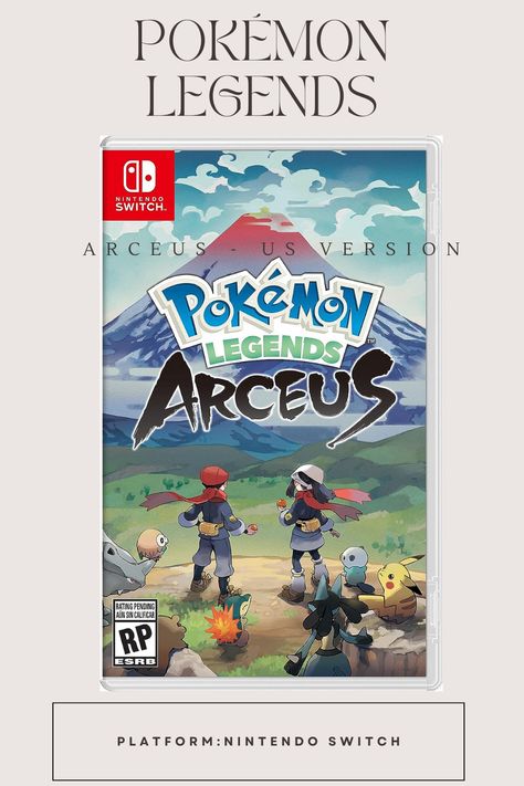 Nintendo Switch Platform, US Version Game Pokemon Arceus, Pokemon Legends Arceus, Ni No Kuni, Legends Arceus, Pokémon Diamond, Luigi's Mansion, Wild Pokemon, First Pokemon, Switch Nintendo