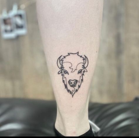 Tattoo Gallery - East Main Ink, Bozeman MT Small Bison Tattoo, Bison Tattoo Ideas, Mt Tattoo, Bison Tattoo, Bozeman Mt, Tattoos Gallery, Tattoo Work, Anime Tattoos, Custom Tattoo