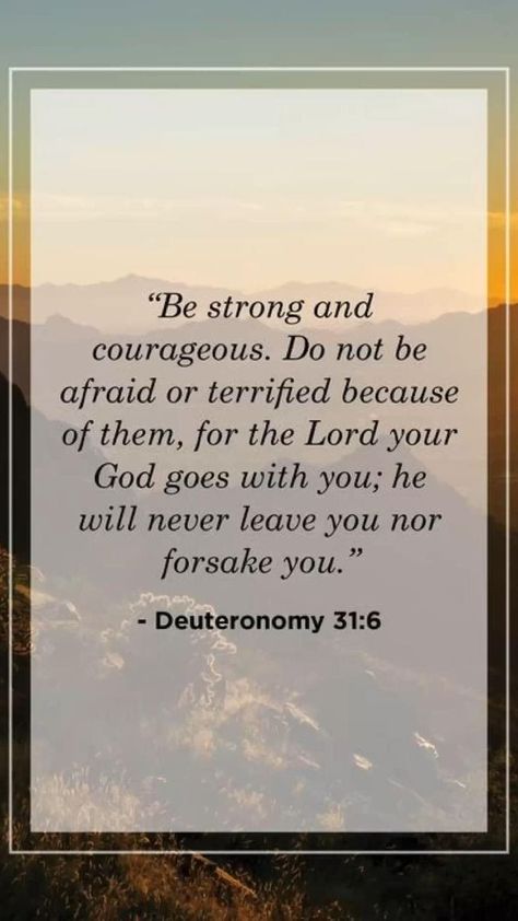 Today's nugget. Encouraging Bible Quotes, Deuteronomy 31 6, Deuteronomy 31, I Love You God, Love Truths, Prayer Scriptures, Inspirational Bible Quotes, Bible Verses Quotes Inspirational, Bible Verse Wallpaper