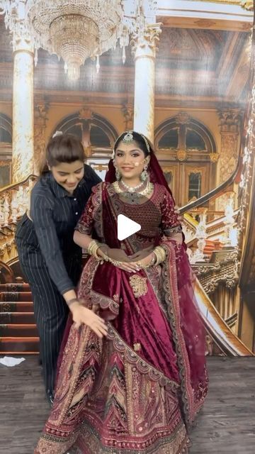 2.3M views · 92K likes | 𝗕𝗶𝗷𝗮𝗹 𝗚𝗮𝗱𝗮 𝗠𝗮𝗸𝗲𝗼𝘃𝗲𝗿𝘀 on Instagram: "Day - 143 ✅ In Which style you can Drape this Dupatta?  A) Western B) Traditional   To WIN Amazing Gifts 🎁 on Daily Basis 👇🏼  1. Comment Your Answers A Or B 2. Share This Reel in your stories & Tag @bijalgadamakeovers   We Will Select Lucky Winner Daily & It Will Be Announced On Instagram Story 👍  To claim Gift Send your postal address within 24 hours👍  #bijalgadamakeovers #mua #makeup #fashion" 3 Dupatta Lehenga Bridal, 2 Dupatta Bridal Lehenga, Duptta Wraping On Bridal Lehnga, Duppata Draping Style On Lehanga, Bridal Dupatta Draping Styles Indian, Bridal Lehenga Dupatta Draping Style, 2 Dupatta Draping, Bride Dupatta Draping, Lehenga Shawl Draping Styles