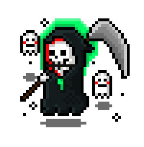 Halloween 8bit, 8 Bit Halloween, Pixel Icons For Apps, Spooky Pixel Art, Halloween Pixel Art, Otaku Funny, Pixel Art Tutorial, Cool Pixel Art, Pixel Drawing