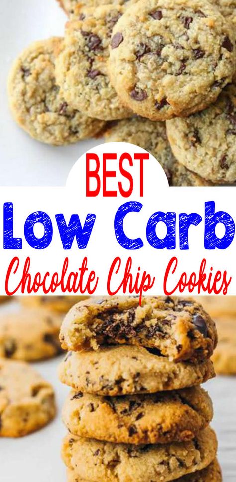 Get READY for the BEST keto chocolate chip cookies! 15 low carb chocolate chip cookie recipes to die for! Gluten free chocolate chip cookies that will be loved by all. Amazing keto friendly desserts for family and friends. Some of the best keto cookies low carb!  Great keto diet desserts and keto sweets for yourself, potlucks, parties (Christmas, birthdays, brunch, bridal shower). Try almond flour chocolate chip cookies & coconut flour & more. Low carb chocolate chip cookies for a ketogenic diet Keto Chocolate Chip Cookie Recipe, Diet Chocolate, Low Carb Chocolate Chip Cookies, Christmas Keto, Chocolate Chip Cookie Recipes, Simple Chocolate Chip Cookie Recipe, Crispy Chocolate Chip Cookies, Keto Cakes, Keto Cookie Recipes