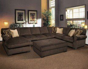 Home Theater Sectional Sofas for 2020 - Ideas on Foter Ottoman Comfy, Extra Large Sectional Sofa, U Couch, Deep Sectional Sofa, Sectional Living Room Layout, Formal Living Room Decor, Comfortable Living Room Furniture, Oversized Sectional Sofa, Comfy Sectional