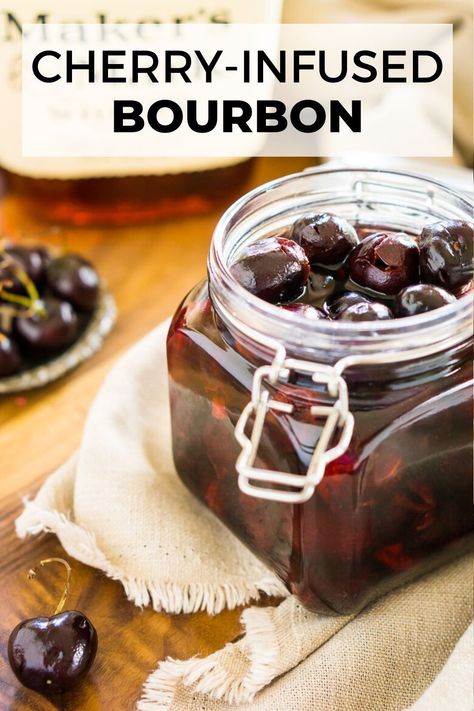 Cherry Cocktails, Infused Alcohol, Infused Bourbon, Cherry Bourbon, Infused Liquors, Bourbon Cherries, Magnolia Green, Baking Techniques, Fantastic Recipes