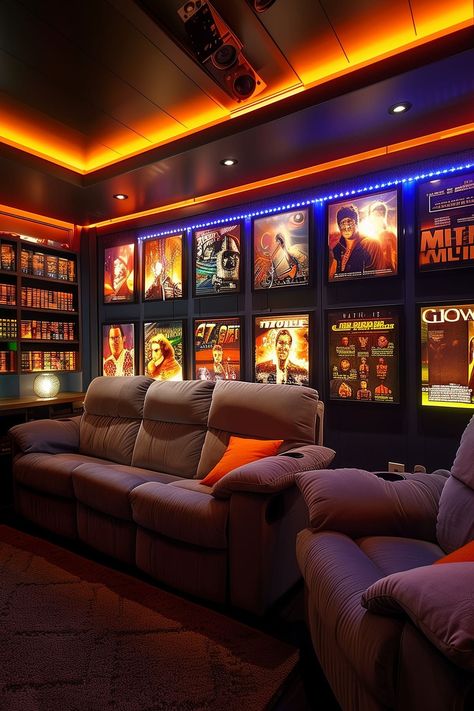 Small Cinema Room Ideas, Small Cinema Room, Small Movie Room, Small Theatre Room, Small Theatre Room Ideas, Theatre Room Ideas, Theater Room Decor, Small Home Theaters, Movie Theater Rooms