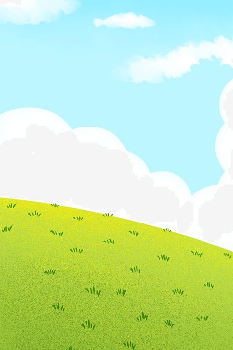 Hand Drawn Cartoon Blue Sky Grass Background Illustration Cartoon Background Drawing, Grass Background Cartoon, Simple Cartoon Background, Cartoon Sky Background, Sky Cartoon Background, Cartoon Background Hd, Sky And Grass Background, Cocomelon Background, Cartoon Nature Background