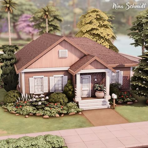 Sims 4 Willow Creek, Starter House, Sims 4 House Design, Sims Building, Save File, Willow Creek, Starter Home, Sims 4 Build, Sims Community