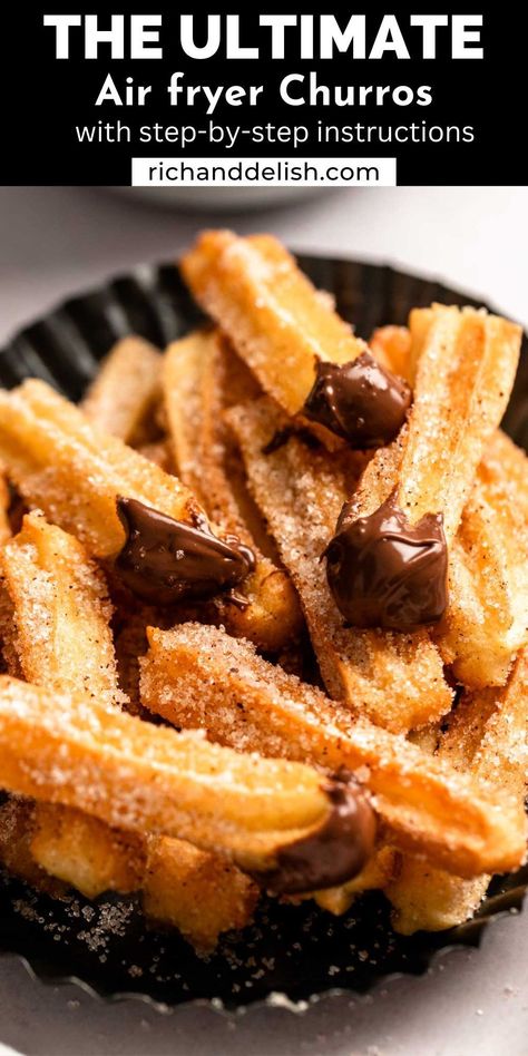 Air Fryer Churros, The Best Air Fryer, Churros Recipe, Best Air Fryer, Air Fried Food, Air Fryer Oven Recipes, Air Fry Recipes, Best Air Fryers, Air Fryer Dinner Recipes