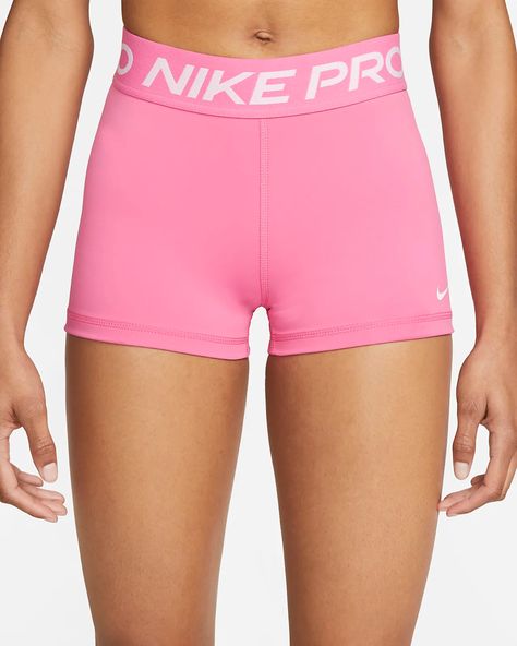 Pink Nike Pros, Gymwear Outfits, Cute Nike Outfits, Pink Activewear, Nike Pro Women, Nike Pro Shorts, Cute Preppy Outfits, Cute Nikes, Shorts Nike