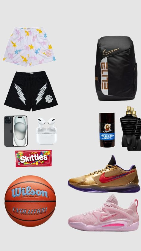 On Court Basketball Drip, Basketball Fits Men, Hoops Outfits, Basketball Wishlist, Athlete Fits, Basketball Drip, Basketball Fits, Outfit Basketball, Basketball Outfits