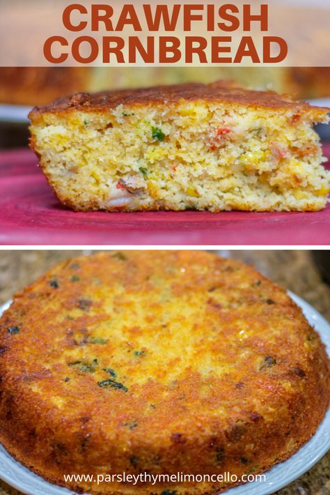 Jiffy Crawfish Cornbread Recipes, Crawfish Cornbread Recipes, Creole Cornbread Recipe, Crawfish Cornbread Jiffy, Crawfish Bread Recipe Louisiana, Seafood Cornbread, Crawfish Cornbread Dressing, Seafood Bread, Crawfish Dishes