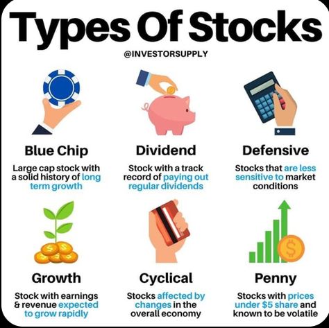 Types Of Stocks, Stocks For Beginners, Stock Market For Beginners, Stock Trading Strategies, Money Strategy, Investing Strategy, Money Management Advice, Savings Strategy, Investment Tips