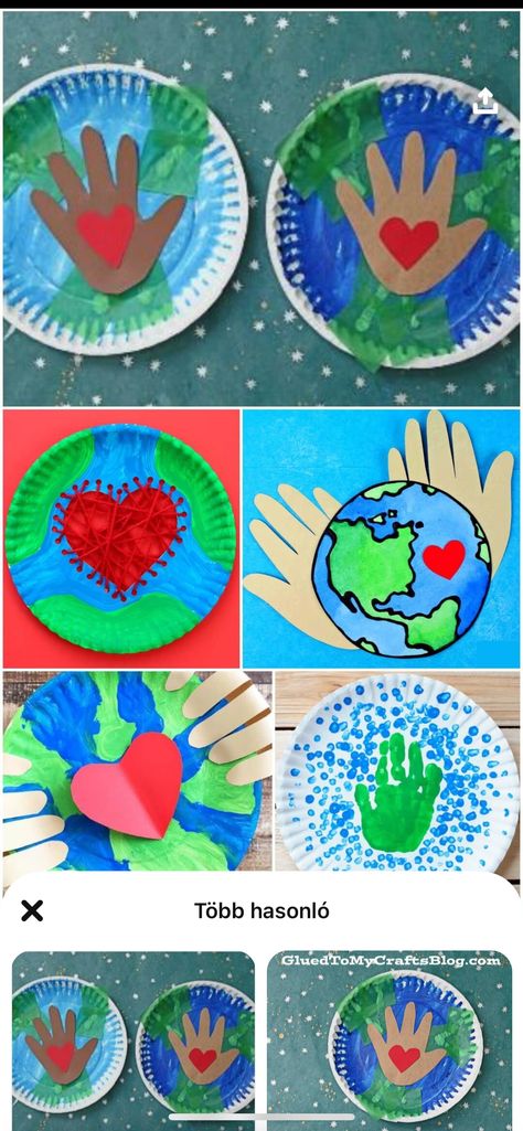 Children's Day Craft, Around The World Crafts For Kids, Children's Day Activities, Plate Crafts For Kids, Peace Crafts, Around The World Theme, Earth Craft, Earth Day Projects, Paper Plate Crafts For Kids