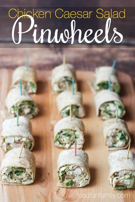 Party Appetizers Cold, Easy Pinwheels, Pinwheels Recipes, Lake Snacks, Appetizer Chicken, Appetizers Cold, Pinwheels Recipe, Caesar Chicken, Hormel Recipes