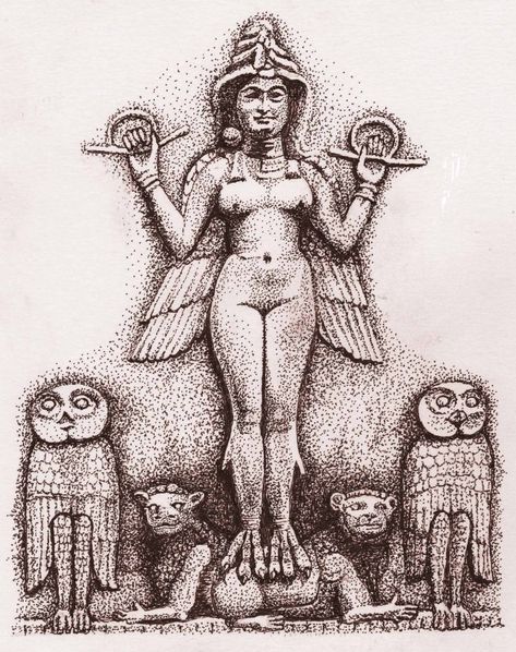 Star Of Ishtar, Ishtar Goddess, Clay Relief, Ancient Mesopotamia, Joseph Campbell, Queen Of Heaven, Occult Art, The Passage, Goddess Art