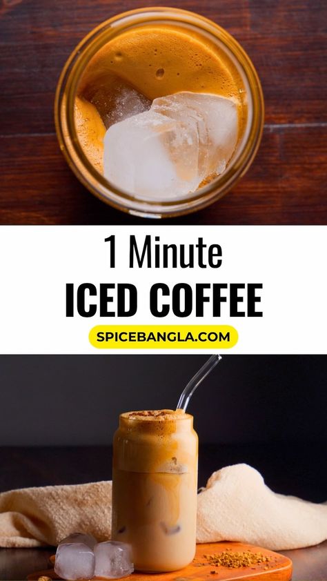 Cool off with our perfect Iced Coffee Recipe! Learn how to make iced coffee, café-quality drink at home in 1 minute. Ideal for hot summer days! Perfect Iced Coffee, Coffee Protein Smoothie, Make Iced Coffee, Keto Coffee Recipe, Cold Brew Coffee Recipe, Iced Coffee Recipe, Drink At Home, How To Make Ice Coffee, Appetizer Sandwiches