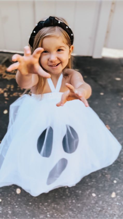 Ghost Tutu Costume, Toddler Ghost Costume, Toddler Costumes Girl, White Tutu, Ghost Costume, Costumes For Teens, Diy Costume, Diy Toddler, Costume Themes