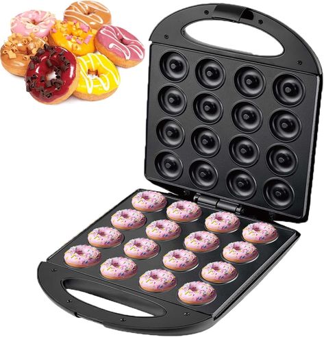 1400W Non-Stick Donut Maker Machine for Makes 16 Doughnuts,cake machine, Snacks Donut Print Desserts & More for Home and Travel Use. Donut Machine, Donut Maker Machine, Donut Machine Recipes Mini, Mini Donut Maker, Mini Doughnut Recipes Donut Maker, Cake Mix Donuts In Mini Donut Maker, Commercial Mini Donut Maker, Pancake Maker Machine, Mini Pancake Maker