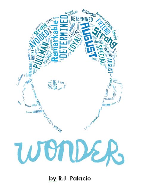 Wonder Tagxedo Because Of Mr Terupt, Wonder Novel, Wonder Activities, Wonder Movie, Create Character, Teaching Character, Wonder Book, 5th Grade Reading, 4th Grade Reading