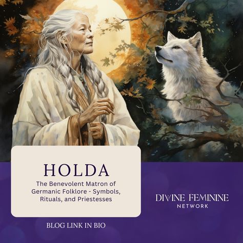 🌟 Discover the Benevolent Matron of Germanic Folklore - HOLDA 🌟 Unveil the intriguing world of symbols, rituals, and the Priestesses of HOLDA on our blog, available now on our website. 🪶🌿🌕 Explore more at our website today! 🔮 #Holda #GermanicFolklore #FolkloreSymbols #Rituals #Priestesses #AncientWisdom Goddess Holda, Germanic Folklore, Dark Goddesses, German Folklore, Magic Practice, Celtic Deities, Winter Goddess, Divinely Guided, The Old Gods