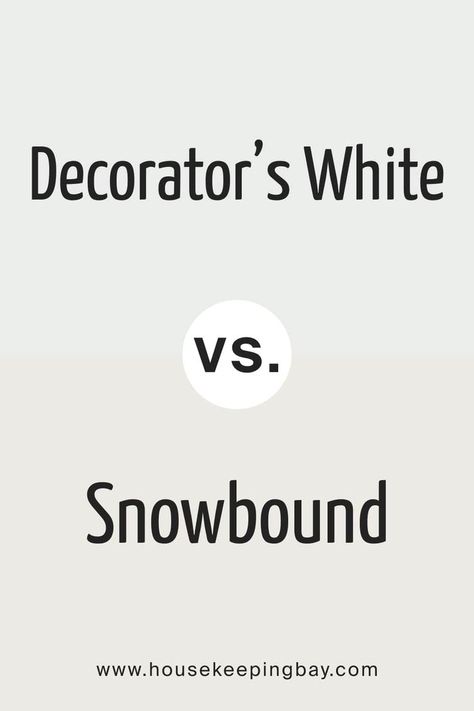 BM Decorator’s White vs. Snowbound by Sherwin-Williams Snowbound Vs White Dove, Eider White Sherwin Williams, White Dove Benjamin Moore, Sherwin Williams Snowbound, Decorators White Benjamin Moore, Eider White, Dove Painting, Hickory Flooring, Benjamin Moore White