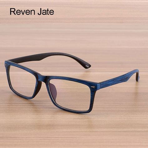 Fake Glasses, Prescription Glasses Frames, Men's Optical, Mens Glasses Frames, Wooden Pattern, نظارات شمسية, Spectacles Frames, Glasses Men, Fashion Eyeglasses