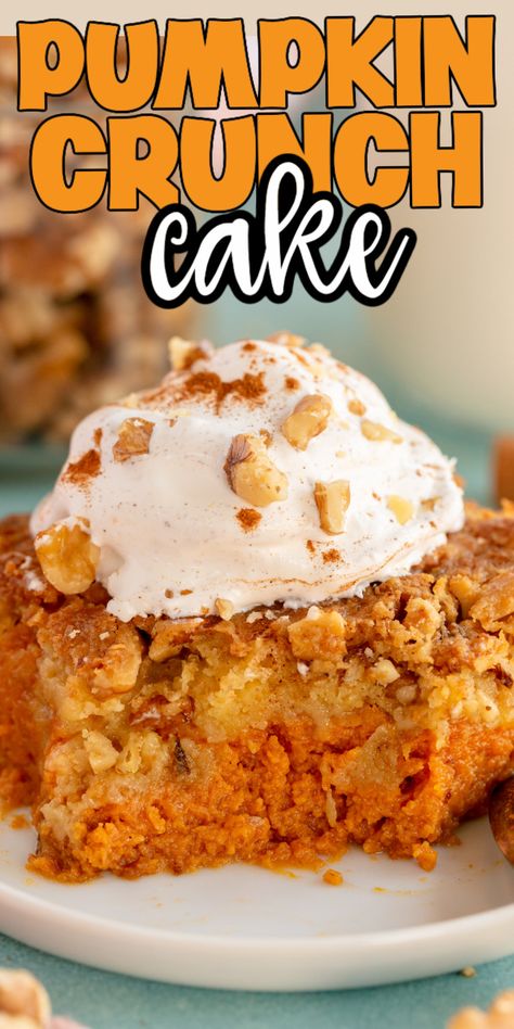 Pumpkin Crunch Dump Cake, Pumpkin Oatmeal Dump Cake, Pumpkin Crunch Cake Recipe Easy, Pumpkin Pecan Crunch Cake, Easy Pumpkin Crunch Cake, Gooey Pumpkin Crumble Cake, Pumpkin Patch Cake Ideas, Keto Pumpkin Crunch Cake, Pumpkin Crunch Recipe