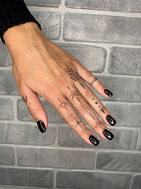 #tattoo, #tattoos, #inked, #tattooart, #tattooedwomen, #tattooedguys, #tattooinspiration, #tattooideas, #tattooworldwide, #tattoosociety, #InkLaughs, and #TattooFails​ Tattoo Main, Finger Tattoo Ideas, Simple Hand Tattoos, Thumb Tattoos, Small Finger Tattoos, Finger Tattoo For Women, Finger Tats, Hand And Finger Tattoos, Boho Tattoos