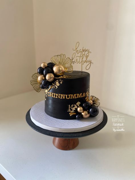 Black And Gold Cake, Tall Cake, Golden Cake, Cake Illustration, Tall Cakes, Birthday Cakes For Women, Cakes For Women, Gold Cake, Colorful Cakes