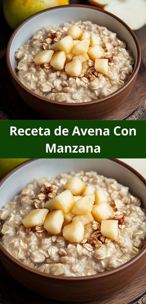 ¿Buscas recetas de comida saludables? Esta receta de avena con manzana es ideal para un desayuno nutritivo. Forma parte de nuestras recetas fáciles y rápidas, perfecta para cualquier momento. Breakfast Dishes, Apples