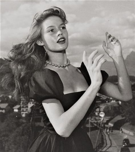 Brigitte Bardot Brigitte Bardot, A Black, Long Hair, A Woman, Black And White, Hair, White, Black