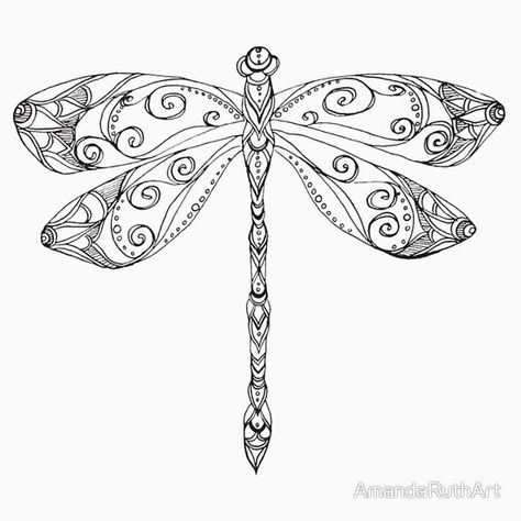 Dragonfly Art Project, Drawing A Dragonfly, Dragon Fly Artwork, Doodle Dragonfly, Dragon Fly Drawings, Dragonfly Zentangle, Dragonfly Doodle, Dragonfly Artwork, Dragonfly Drawing