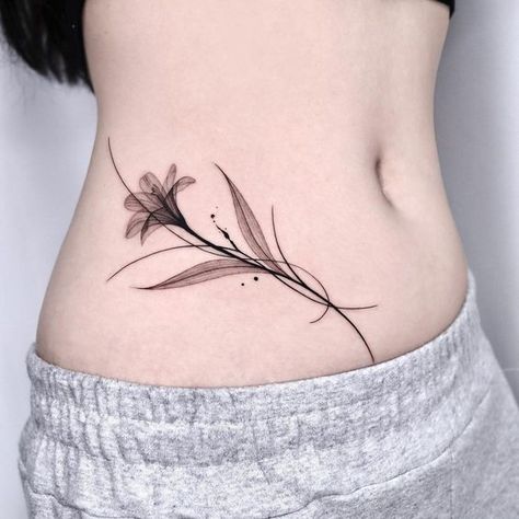 X Ray Lily Tattoo, X Ray Flower Tattoo, X Ray Tattoo, Abstract Flower Tattoo, X Ray Flower, Lily Tattoo Designs, Tattoos For Women Cat, Small Flower Tattoo, Abstract Flower Tattoos