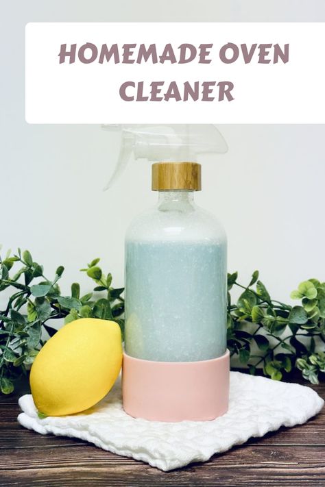 Easy DIY on how to make oven cleaner. Home Made Oven Cleaner Recipe, Homemade Oven Cleaner Recipe, Oven Rack Cleaner, Thrifty Apartment, Garbage Disposal Cleaning Diy, Cleaning The Oven, Natural Oven Cleaner, Oven Cleaner Diy, Homemade Grout Cleaner