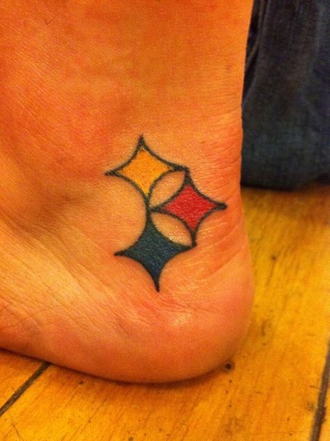 Steelers Tattoos, Pittsburgh Tattoo, Grandma Tattoos, Good Trip, Diamond Tattoos, Fire Tattoo, Getting A Tattoo, Foot Tattoo, Foot Tattoos