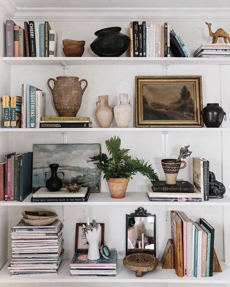 Decoration Inspiration, Shelf Styling, Boho Interior, Interior Inspo, My New Room, Home Fashion, Shelf Decor, 인테리어 디자인, House Inspiration