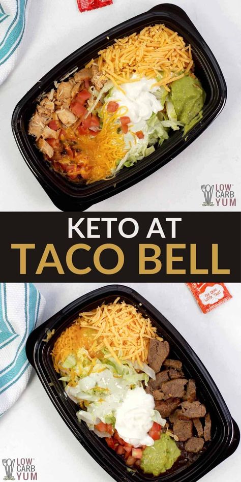 Low Carb Taco Bell, Creamy Jalapeno Sauce, Spicy Ranch Dressing, Keto Restaurant, Taco Bell Recipes, Southwestern Recipes, Keto Fast Food, Trip Snacks, Creamy Jalapeno