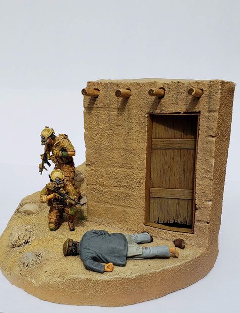 Roman Diorama, Enviroment References, Ww2 Diorama, Military Action Figures, Max Steel, Military Figures, Military Modelling, Military Diorama, Navy Seals