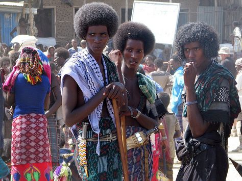 Somali men rocking classic Afros. Word on the street is that the style is originally Somali or Afar. Ethiopian Men, African Faces, African Shop, Ethiopian Women, Horn Of Africa, African People, Afro Hair, African Diaspora, Group Of People