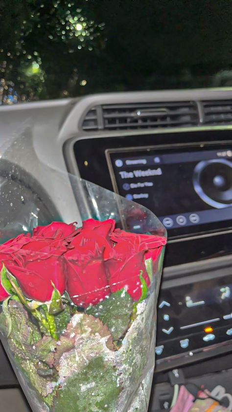 Rose In Car Snap, Fake Flowers Snap, Fake Date Snaps, Flowers Fake Snap, Rose Snap Story, Fake Date Snapchat, Baarish Snaps, Fake Date Pictures, Fever Snapchat Story