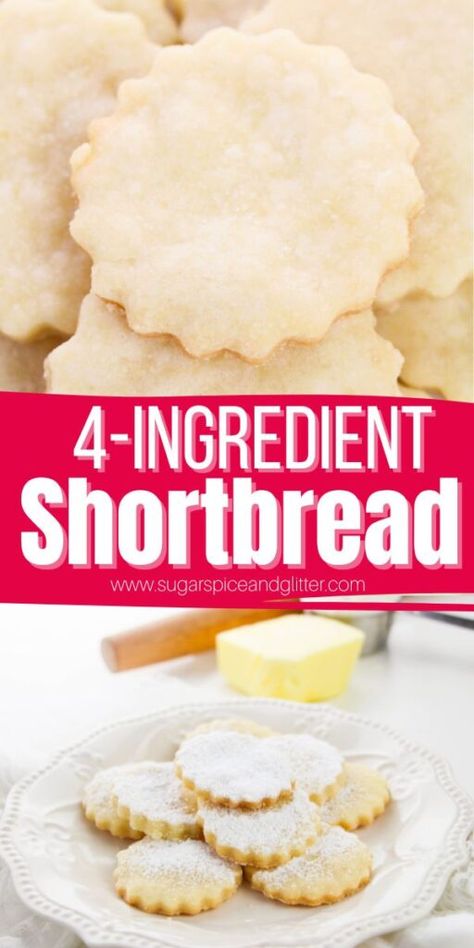 Consider this your official guide to the BEST SHORTBREAD COOKIES EVER! Not only are we bringing you a melt-in-your-mouth, delicious recipe that only requires 4 ingredients to make, I'm also sharing a list of suggested variations, 10 tips for shortbread cookie success - AND answers to your most frequent shortbread cookie questions! Scottish Shortbread Recipe, Easy Shortbread Cookie Recipe, Shortbread Recipe Easy, Best Shortbread, Scottish Shortbread Cookies, Best Shortbread Cookies, Homemade Shortbread, Scottish Shortbread, Shortbread Cookies Easy