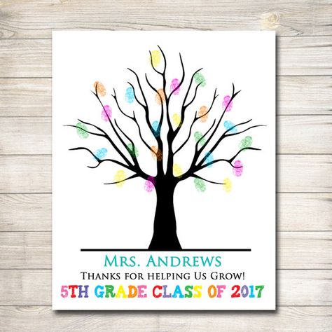 Personalized Teacher Gift CUSTOM Printable by TidyLadyPrintables