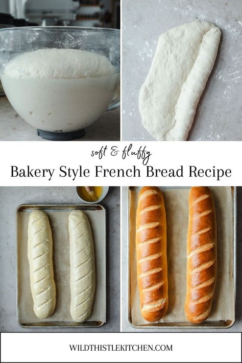 This bakery style, soft and fluffy French bread recipe is so easy to make at home and is a must for serving alongside soups and stews! (cups & gram measurements!) #frenchbreadrecipe #frenchbread #frenchbreadrecipehomemade #painfrancais The Best Soft French Bread, 1 Hr French Bread, French Bread Recipe Instant Yeast, Quick And Easy French Bread, Chewy French Bread Recipe, Homemade French Bread Recipes, French Bread Recipe Easy, Easy French Loaf Recipe, One Hour French Bread