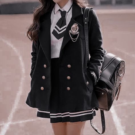 School Uniform Outfits, School Uniform Fashion, Kawaii Fashion Outfits, School Dresses, Uniform Fashion, Korean Girl Fashion, 가을 패션, Girls Fashion Clothes, Kawaii Clothes