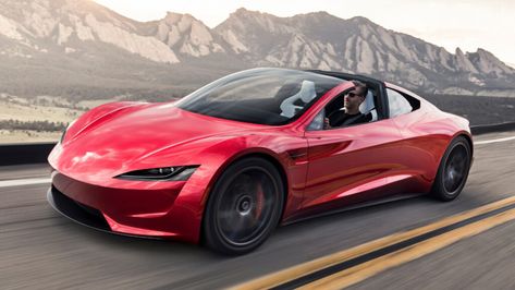 Musk adds that the second-generation Tesla Roadster will include the SpaceX option Metallurgy Engineering, Tesla Sports Car, New Tesla Roadster, Car Tesla, New Tesla, Modern Cars, Low Riders, Tesla Roadster, Tesla Motors