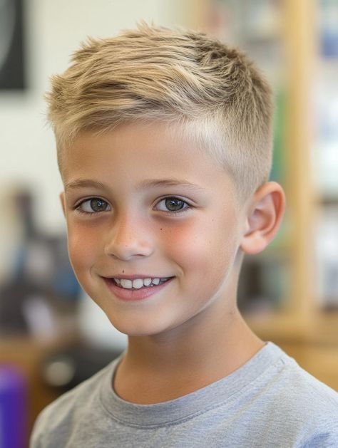 Straight Boys Hair, Kids Low Fade Haircut, Low Fade Haircut Boys, Boys Cuts Long On Top Short On Sides, Big Boy Haircut Kids, Hảir Cut For Boys Kids, Little Boy Haircuts Short, Little Boys Mohawk Haircut, Boys Haircut Toddler