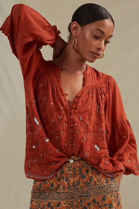 Casual Indian Outfits, Anthropologie Fashion, Ready Aesthetic, Anthropologie Clothing, Orange Fits, Drape Jacket, Color Crema, Tie Dye Maxi, Floral Retro